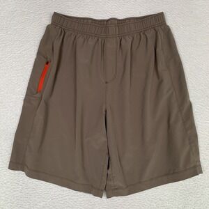 Prana Vargas Shorts Mens Large (31W) 9" Inseam Stretch Hiking Climbing Brown
